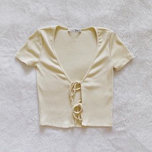 Aritzia yellow top